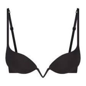 Skims Ultimate Deep Plunge Push Up Bra Onyx Size 36A